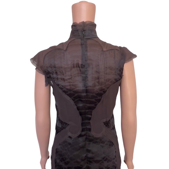 Yves Saint Laurent Tom Ford RUNWAY F/W 2004 AD Campaign Chinoiserie Dress - Picture 9 of 13